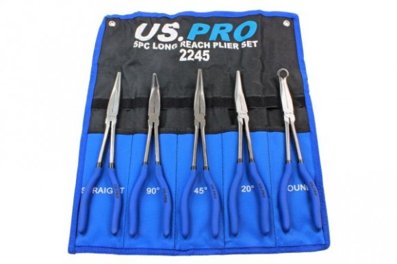 Punttangen set lang 275 mm 5-delig